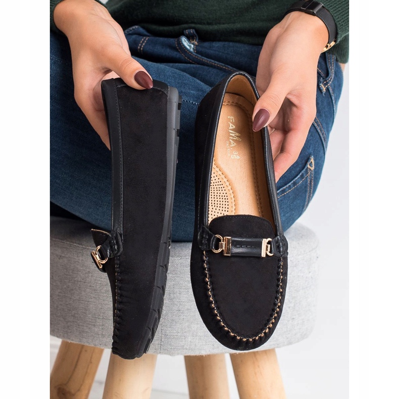 Fama Mocka loafers svart 2