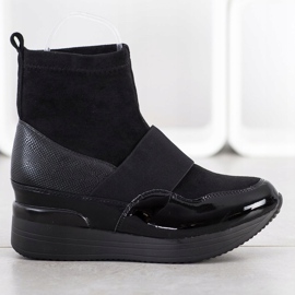 SHELOVET Mode slip-on stövlar svart 1