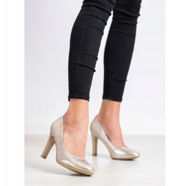 Goodin Högklackade pumpar gyllene 1