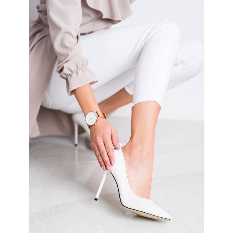 Goodin Trendiga höga klackar vit 1