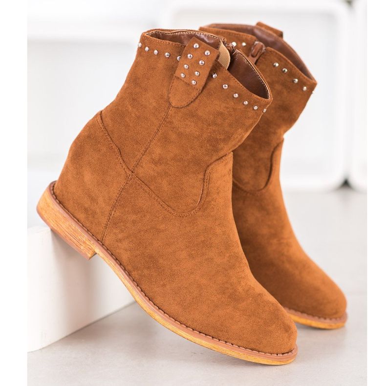 Super Mode Varma cowgirls brun gul 1