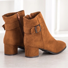 Sabatina Kamelstövlar med spänne brun mångfärgad 1