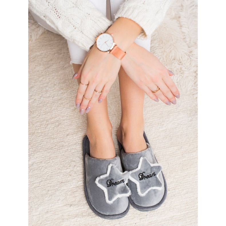 Bona Bekväma drömtofflor grå 2