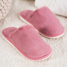 Bona Päls tofflor rosa 1