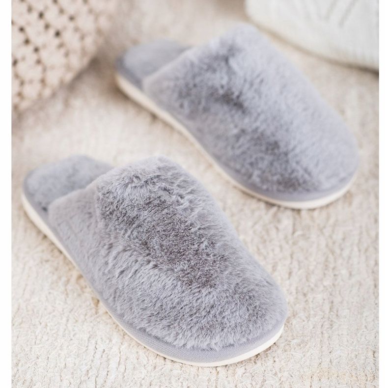 Bona Päls tofflor grå 1