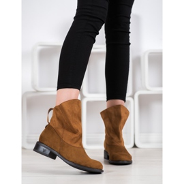 Weide Stövlar med en bred övre brun gul 1