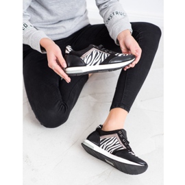 Kylie Trendiga sneakers vit svart 2