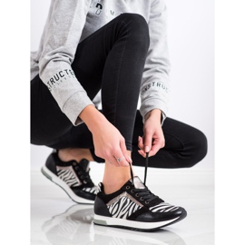 Kylie Trendiga sneakers vit svart 1