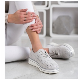 Goodin Openwork läderskor beige 1