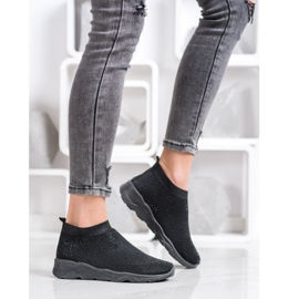 Goodin Svarta sliponer med kristaller 1