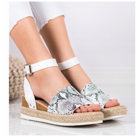 Kylie Wedge Sandals Ormtryck mångfärgad 2