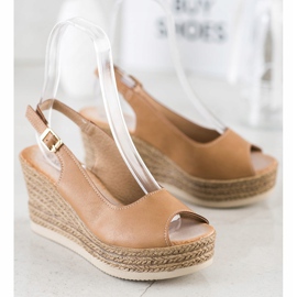 Sabatina Lätta kilsandaler brun 1