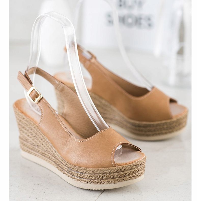 Sabatina Lätta kilsandaler brun 1