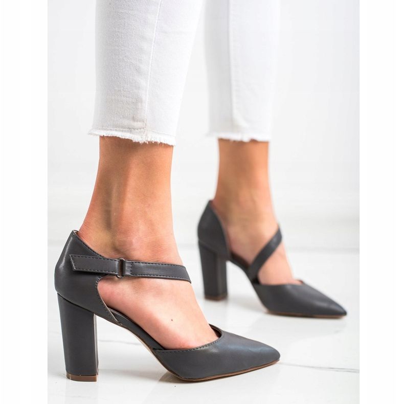 Sabatina Grafitpumpar med ekoläder mångfärgad 2