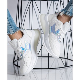 SHELOVET Trendiga sneakers vit 2