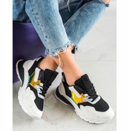 SHELOVET Trendiga sneakers vit svart mångfärgad 1