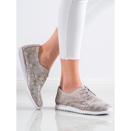 Kylie Openwork läderskor brun mångfärgad 2