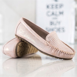 Kylie Vardagliga öppet loafers rosa 1