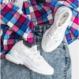 SHELOVET Vårsneakers med Holo -effekt vit 1