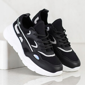 SHELOVET Casual svarta sneakers 2