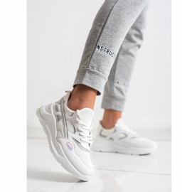 SHELOVET Casual vita sneakers grå 2
