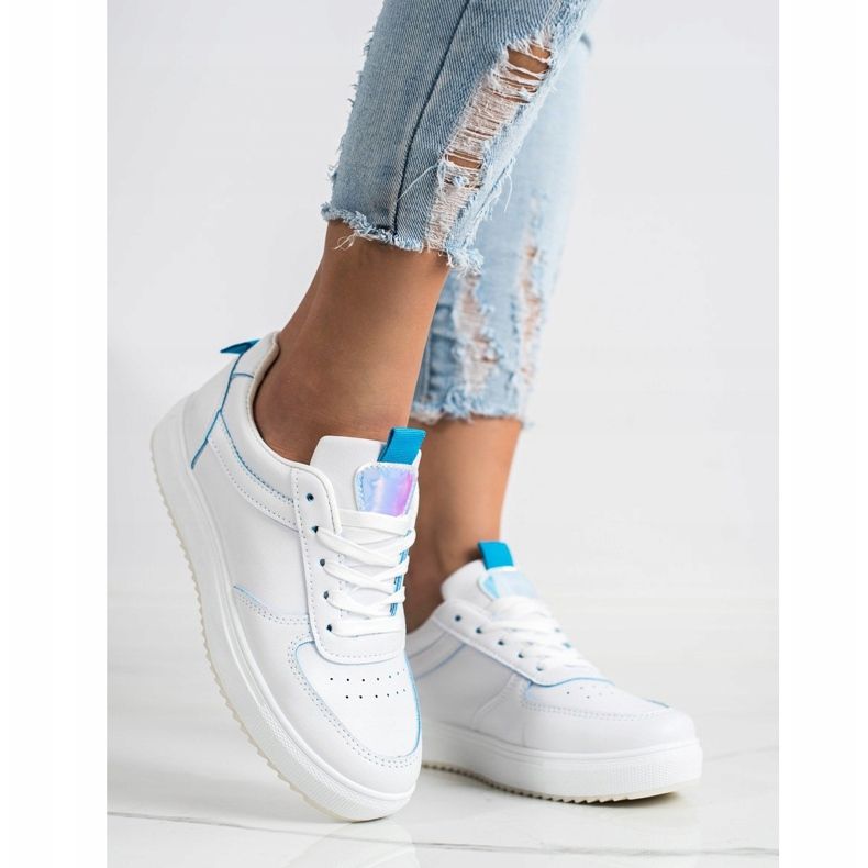 SHELOVET Sportskor tillverkade av ekoläder vit 1