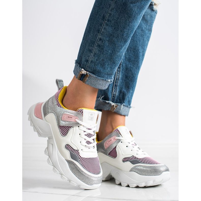 SHELOVET Trendiga sneakers mångfärgad 1