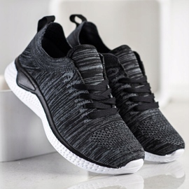 SHELOVET Snörade sportskor svart 2