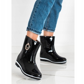 Bona Galoscher Med Gyllene Ornament svart 1