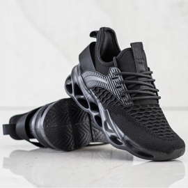 SHELOVET Svarta mode sneakers 1