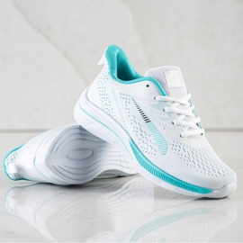 Bona Openwork sneakers för Vison vit grön 1