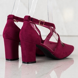 Eleganta Sergio Leone pumps röd mångfärgad 1