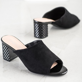 Eleganta Sergio Leone tofflor svart 1