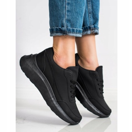 SHELOVET Klassiska Eco Leather Sneakers svart 1