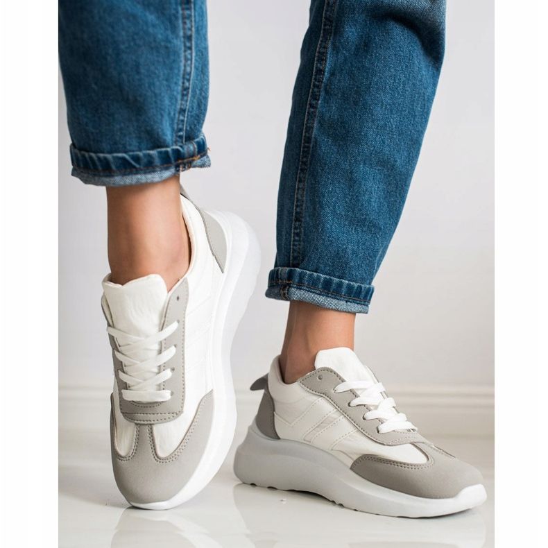 SHELOVET Sportskor På Plattformen vit 1