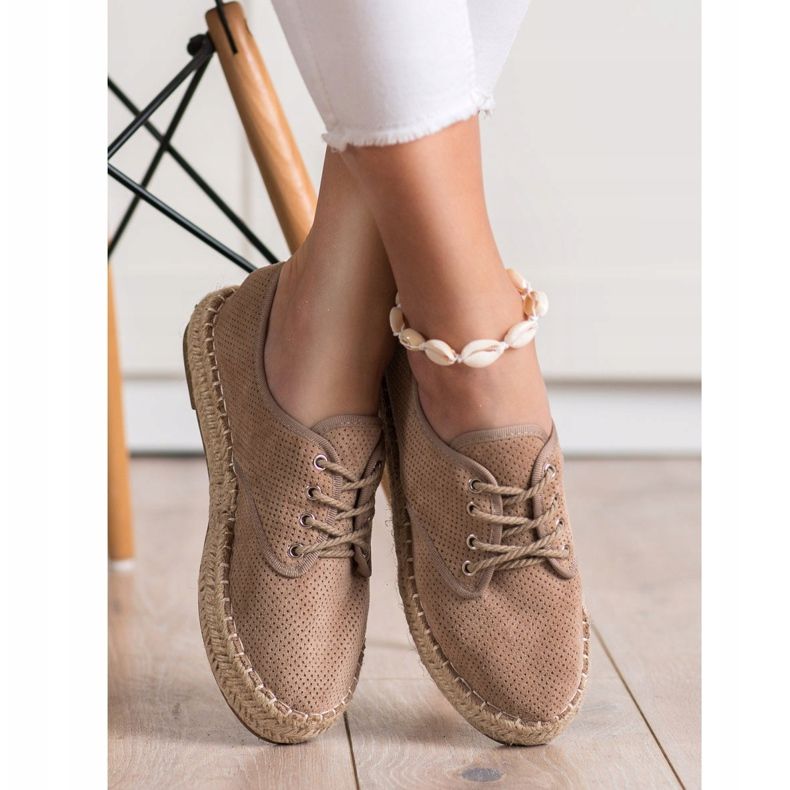 SHELOVET Mocka Espadrilles brun 1