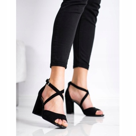 Trendiga Sergio Leone pumps svart 2