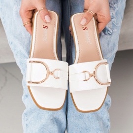 Seastar Eleganta tofflor med prydnad vit 1