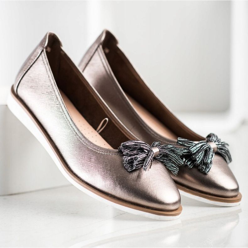 Sergio Leone fransade ballerinor brun mångfärgad 1