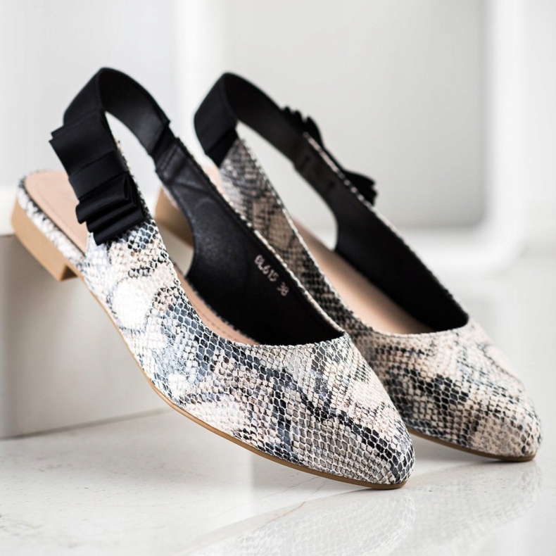 Sergio Leone Slip-on pumpar med rosett mångfärgad 1