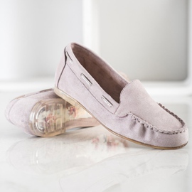 Grå loafers från Sergio Leone beige 1