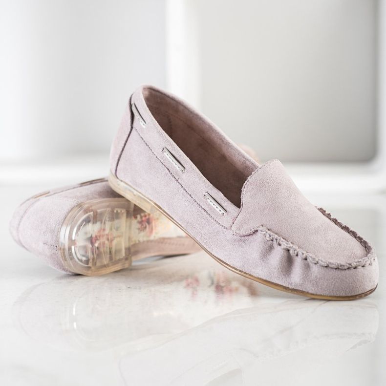 Grå loafers från Sergio Leone beige 1