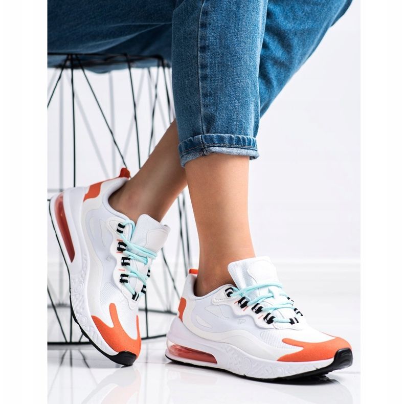 SHELOVET Textil sneakers vit mångfärgad 1