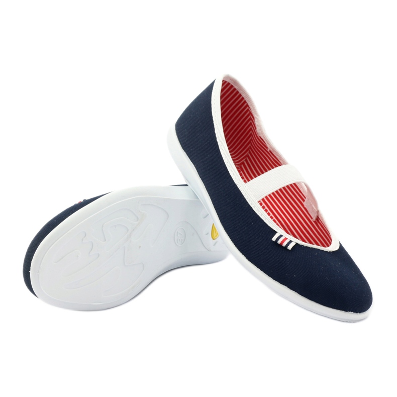 Damskor Tjeckiska Befado 493q002 marinblå vit 3