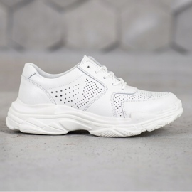 Filippo Klassiska skinnskor vit 2