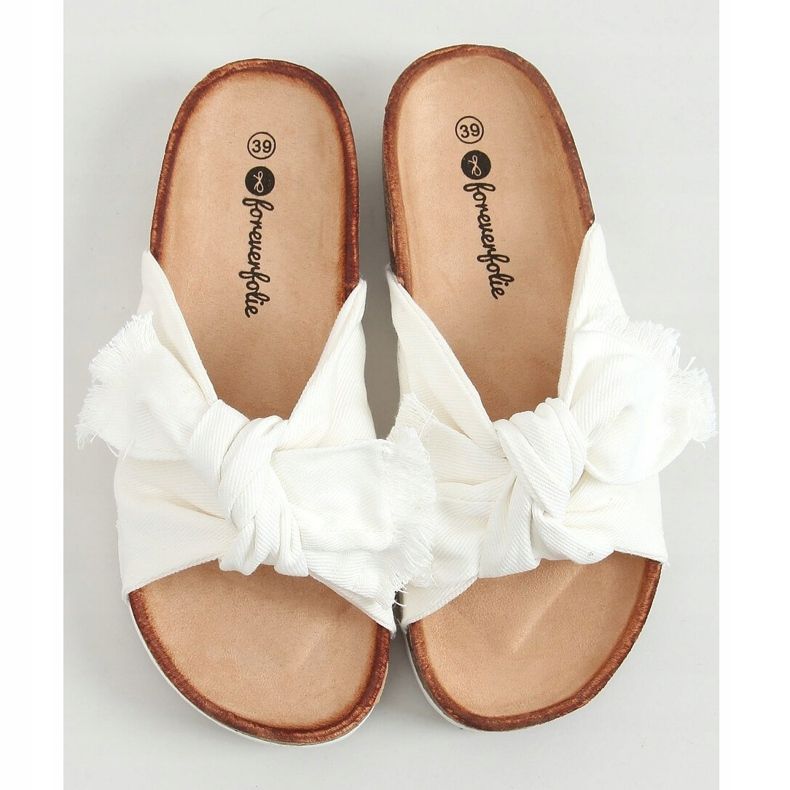 Vita WS11 vita tofflor i bomull 1