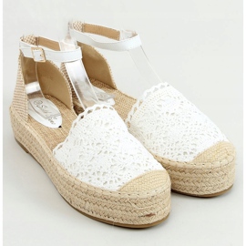 Vit spets espadriller 888-85 Vit 1