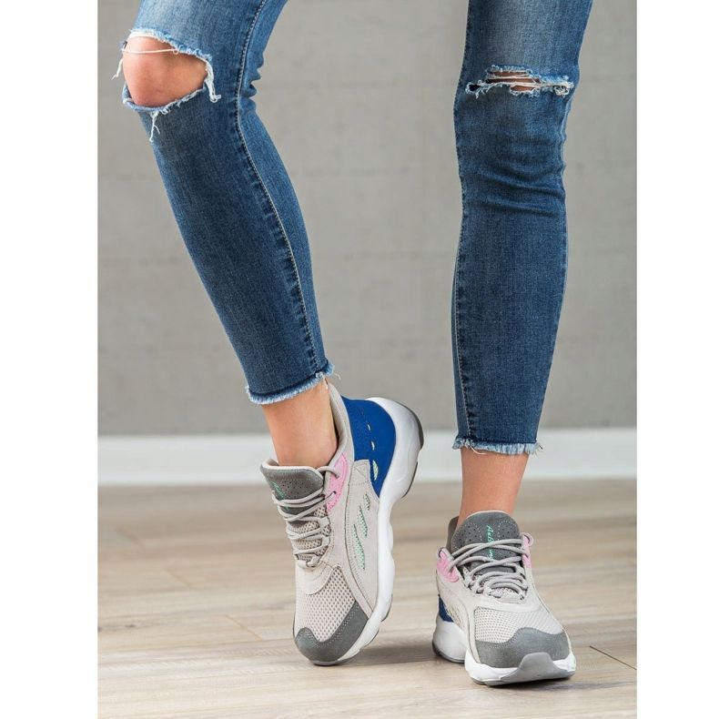 Ax Boxing Bekväma sportskor grå mångfärgad 2