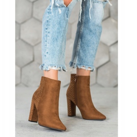 Seastar Mockaskor med kubiska zirkoner brun 2