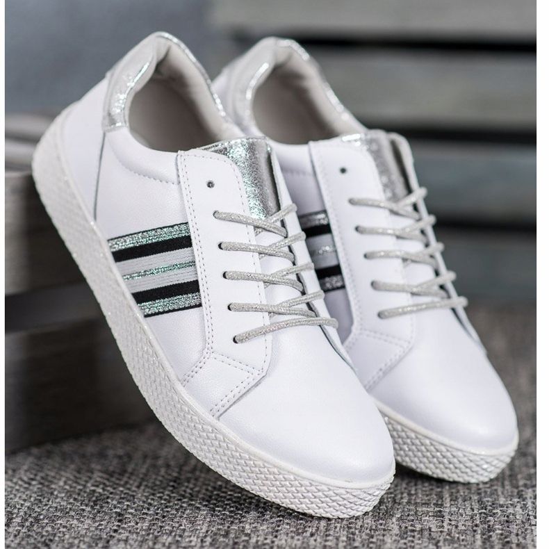 Filippo Läderskor på plattformen vit 2